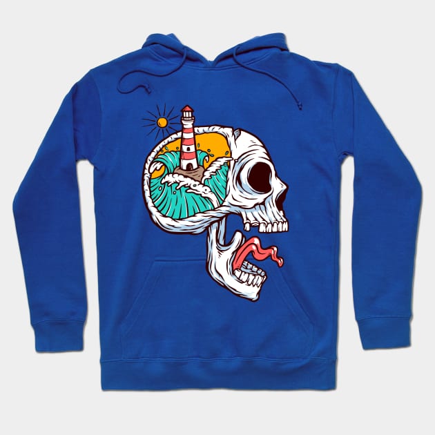 Lighthouse my mind Hoodie by Mako Design 